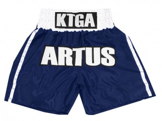 Pantalones boxeo personalizados : KNBXCUST-2042-Marina